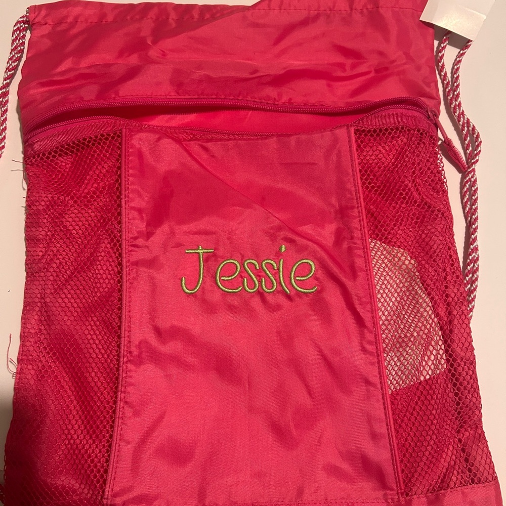 Pink Drawstring Cinch sac